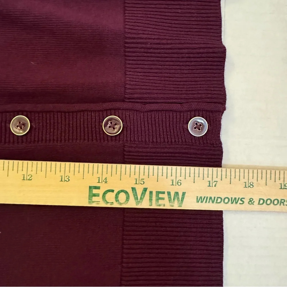 Talbots Plus Purple Long Sleeve Cardigan - Picture 7 of 8